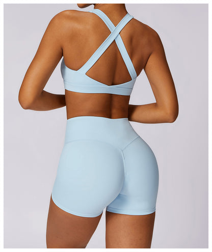 Sky Manifest top bra baby blue
