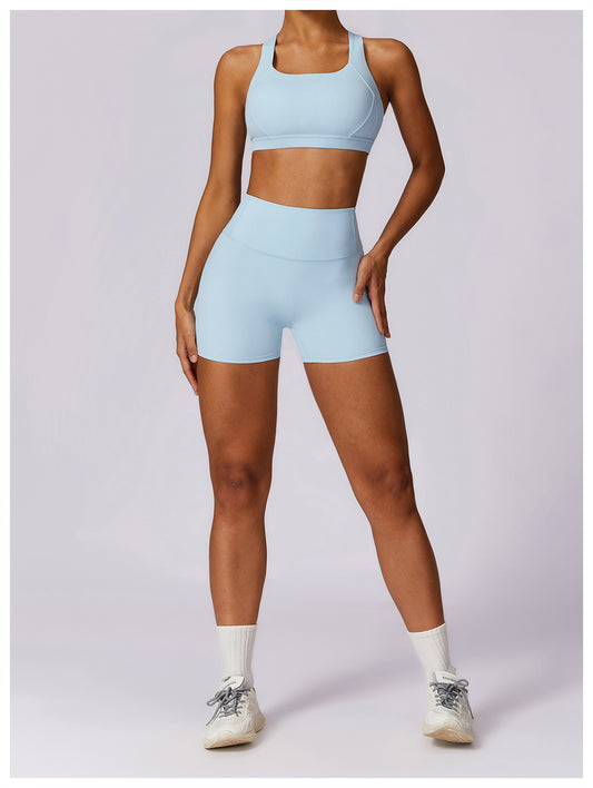 Sky Manifest top bra baby blue